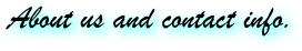 About us and contact info.